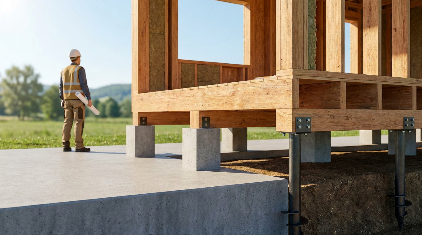 Quelles fondations pour une maison ossature bois ?