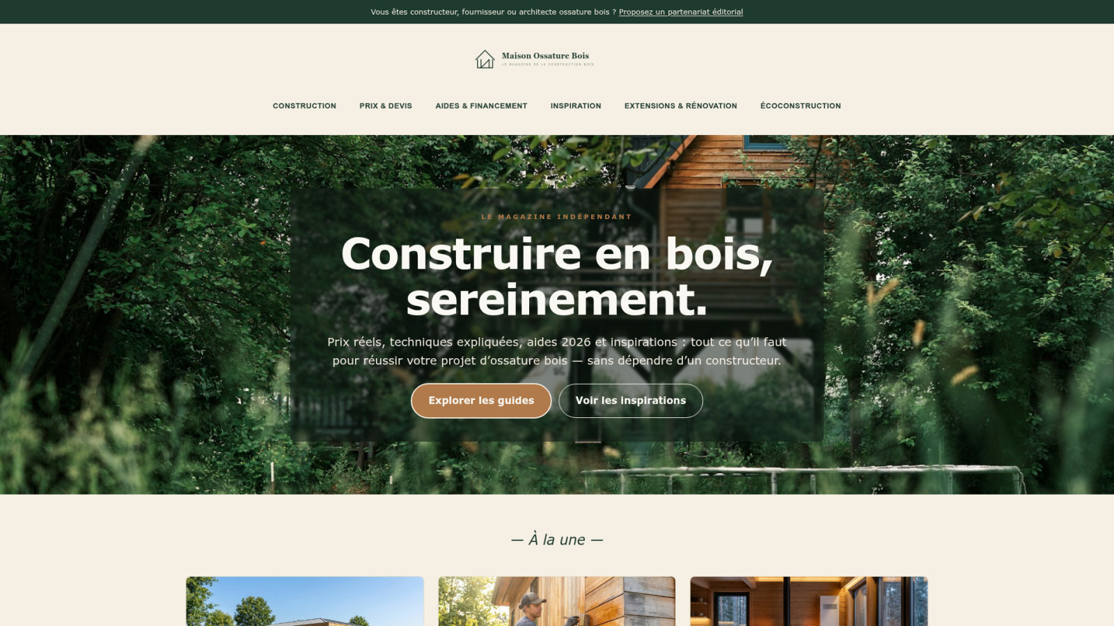 Budget et rentabilité d'une construction bois à deux niveaux
